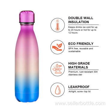 500mL Stainless Steel UV Printing Vacuum Cola Bottle
